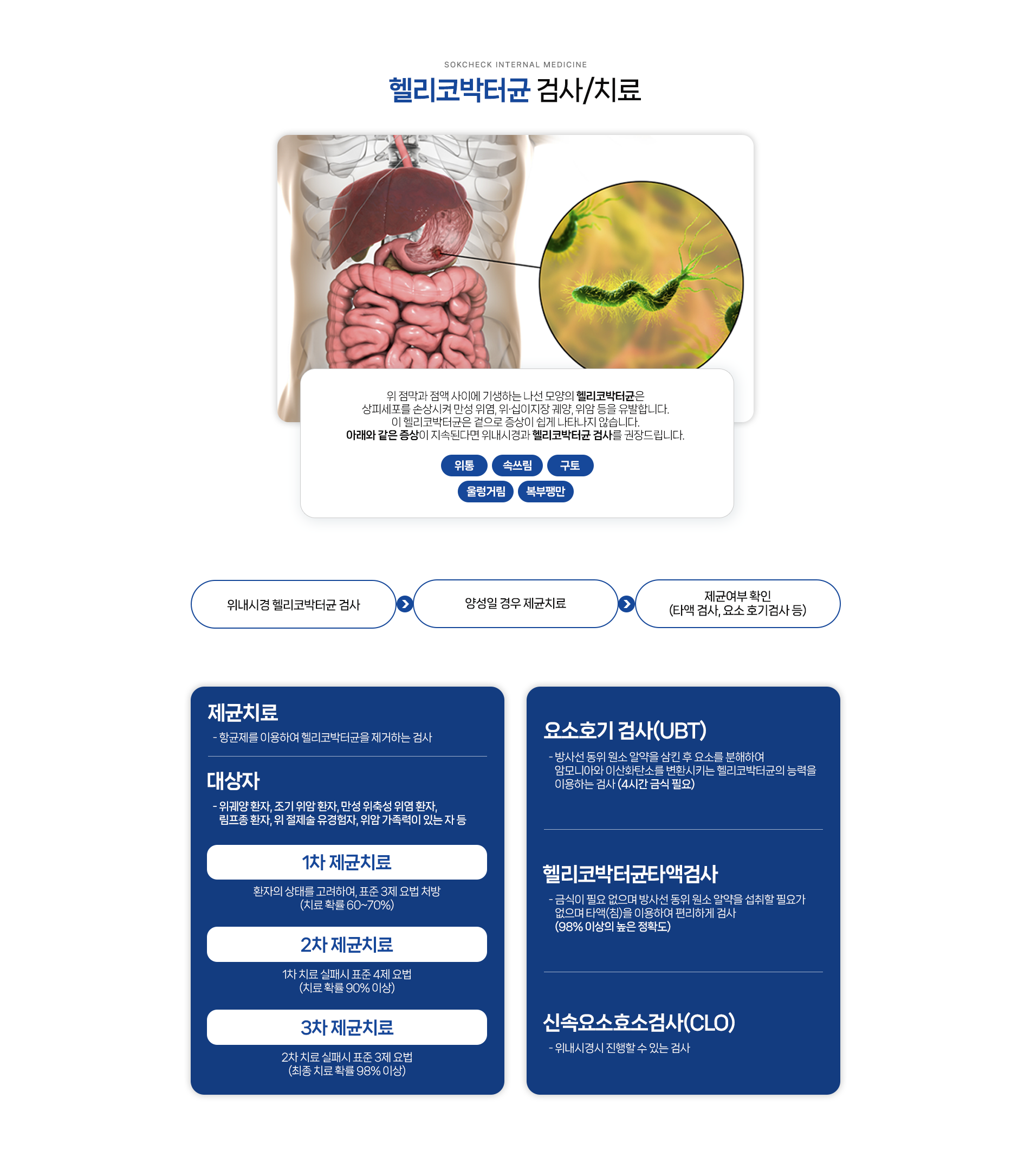 헬리코박터균 검사 및 치료