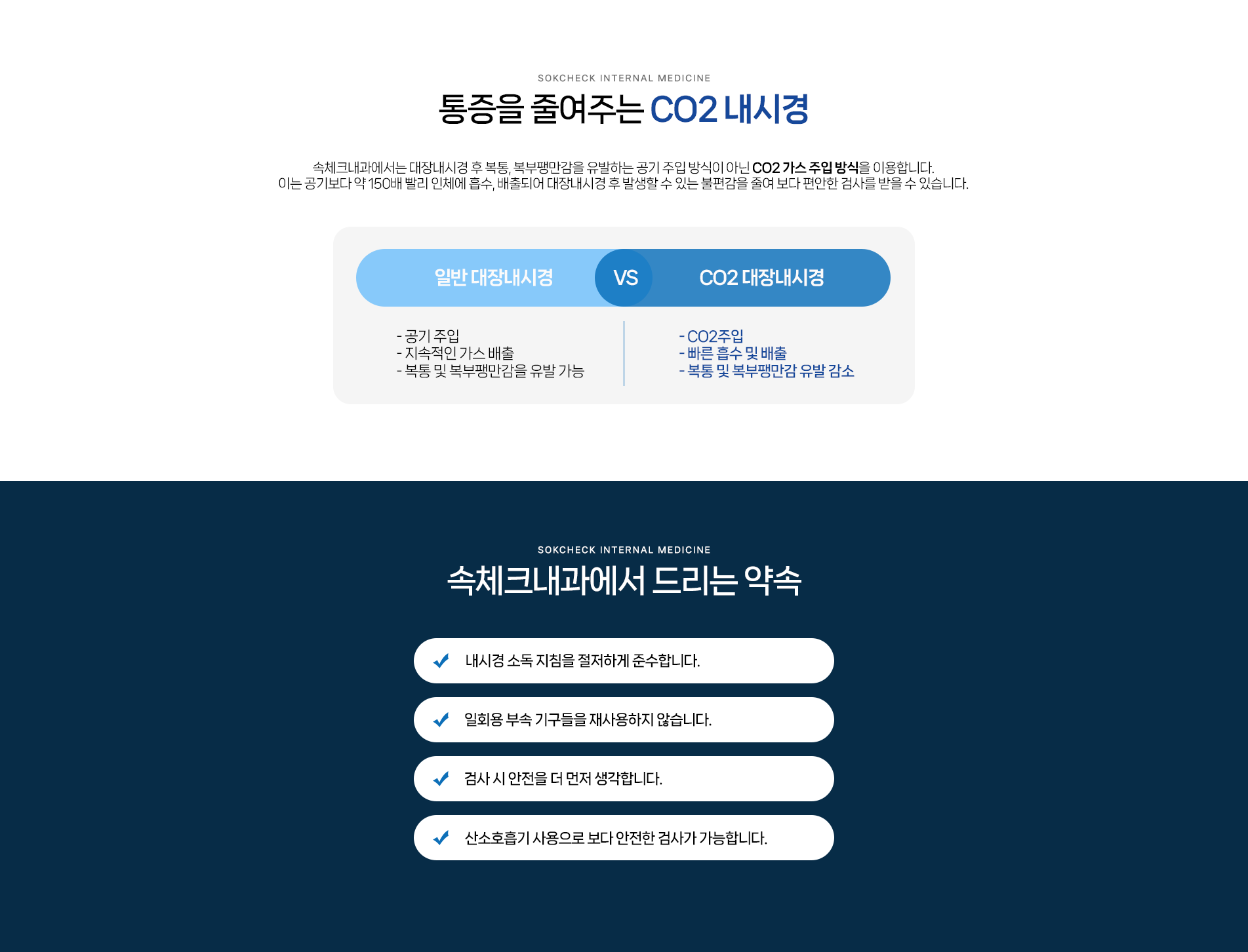 CO2내시경 및 약속